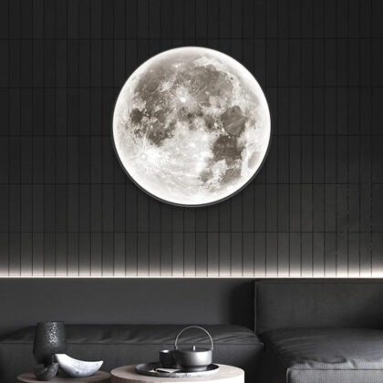 Moon wall lamp modern led lights wall decor mural lighting decoration salon background wall light luxury bedroom lamps For home