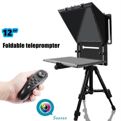 QIYE Q3 Foldable Teleprompter for 12 Tablet Phones iPad Prompting Phones Camera Shooting Tablet Prompter